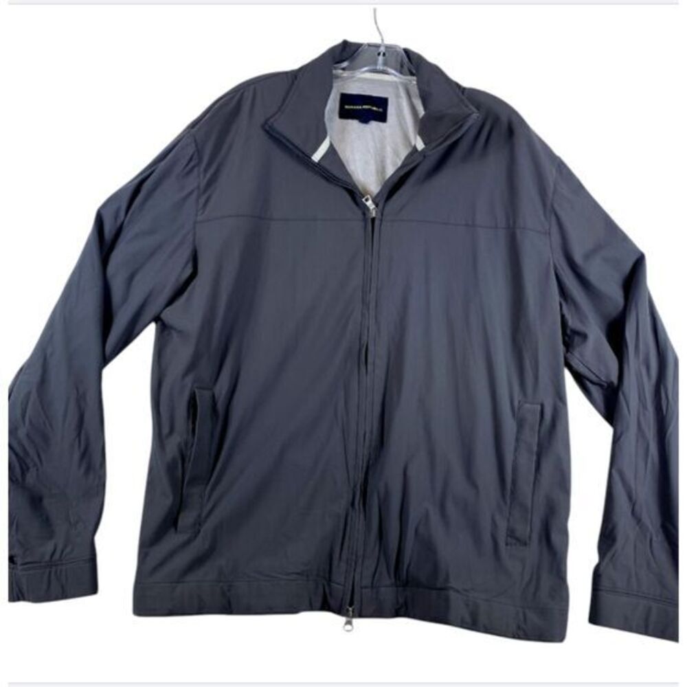 Banana Republic Jacket Men's Sz L Grey Lightweight Casual Vented Outdoor
